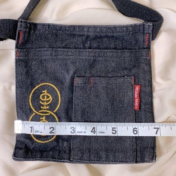 5/$25 Vintage Medium Rare Jean Pocket Cross Body Belt Bag - Picture 6 of 7